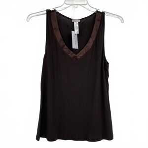 Hanro Brown Silk Cashmere Tank Top | Women’s Size L